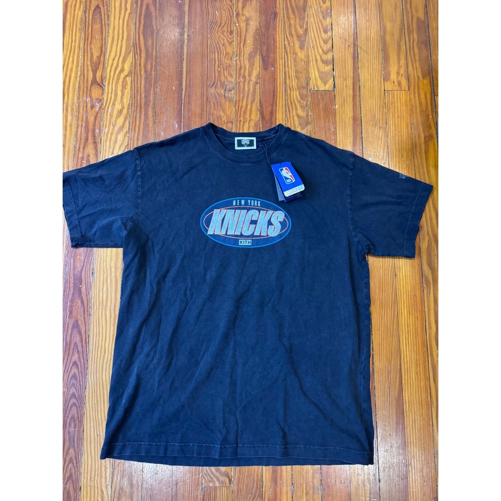 Kith x NBA New York Knicks Y2K Vintage Tee Black Size L NWT
